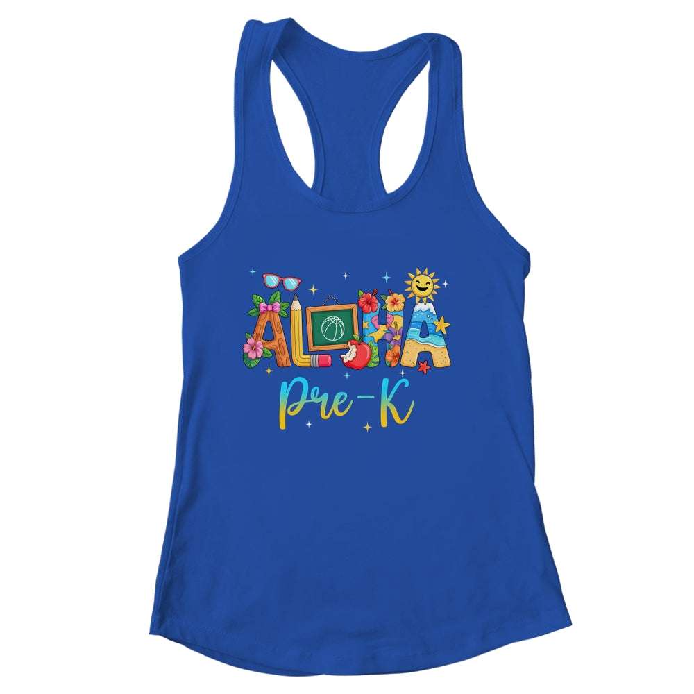 Aloha PreSchool Beach Teacher Life Summer Vacation School Beach Shirt & Tank Top | siriusteestore