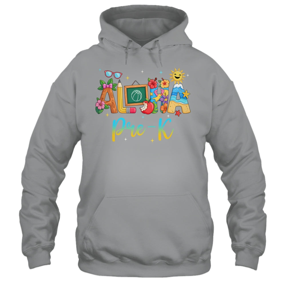 Aloha PreSchool Beach Teacher Life Summer Vacation School Beach Shirt & Tank Top | siriusteestore