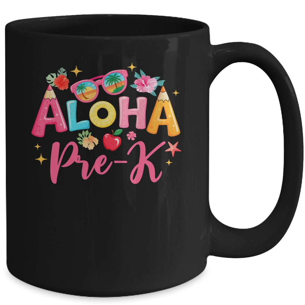 Aloha Preschool Summer Vacation Beach Teacher Pre-k School Mug | siriusteestore