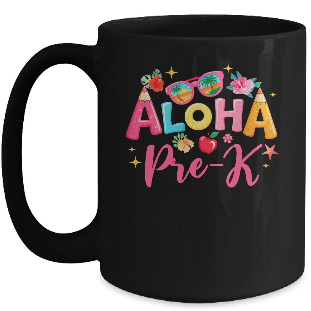 Aloha Preschool Summer Vacation Beach Teacher Pre-k School Mug | siriusteestore