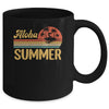 Aloha Summer Vintage Teacher Last Day Of School Vacation Mug | siriusteestore