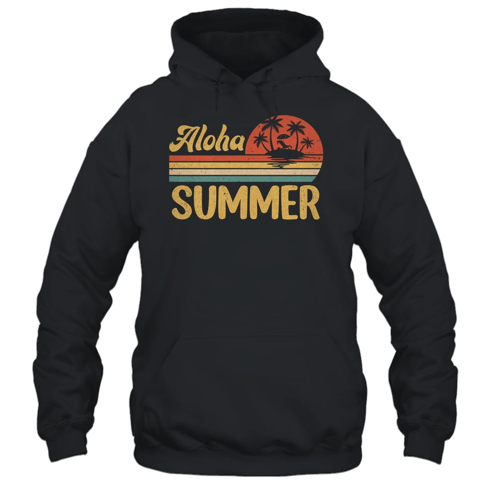 Aloha Summer Vintage Teacher Last Day Of School Vacation Shirt & Tank Top | siriusteestore