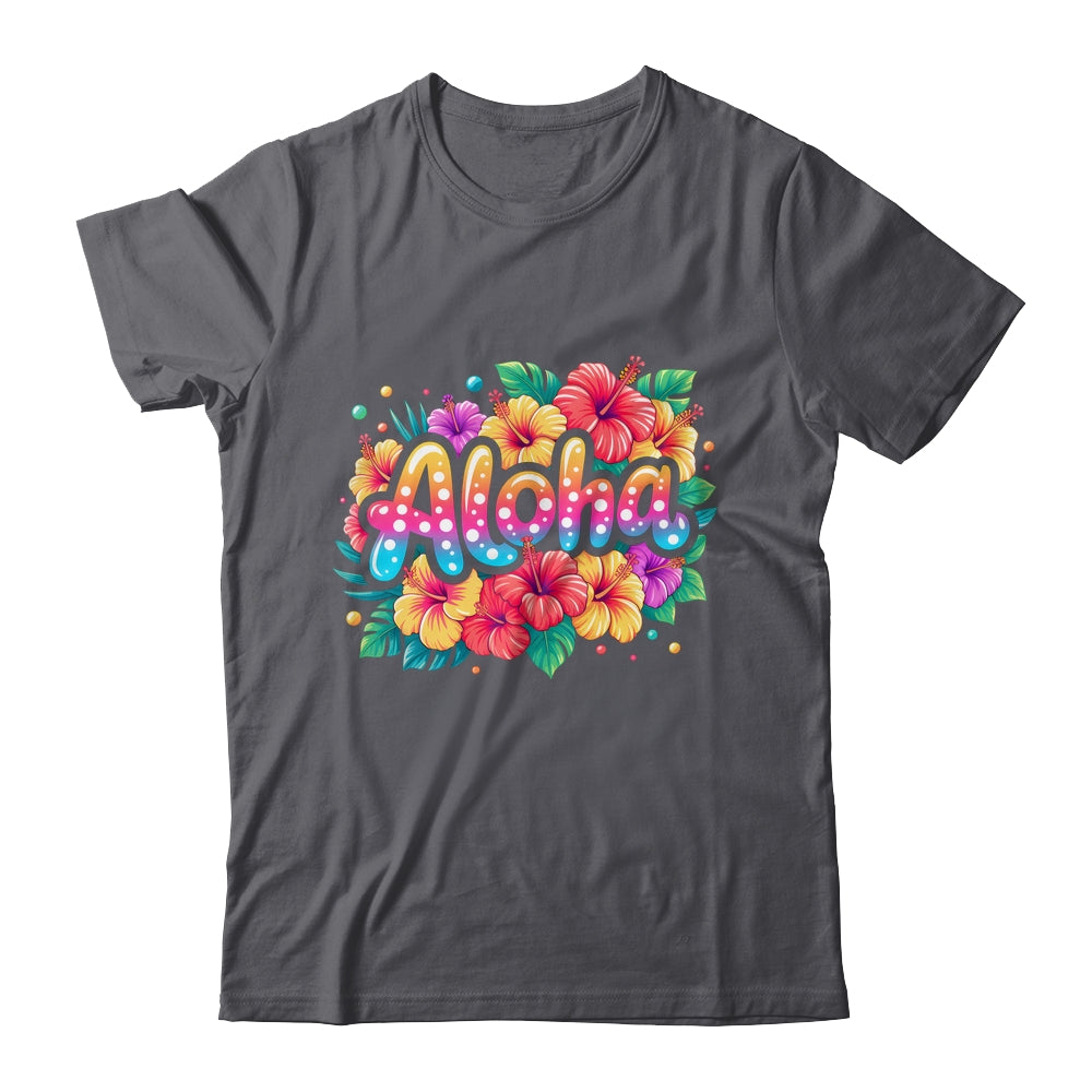 Aloha Tropical Flowers Summer Vacation Hawaii Beach 2025 Shirt & Tank Top | siriusteestore
