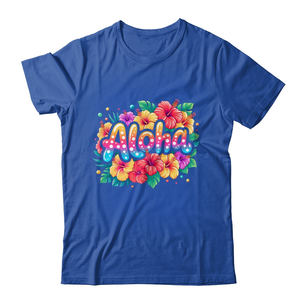 Aloha Tropical Flowers Summer Vacation Hawaii Beach 2025 Shirt & Tank Top | siriusteestore