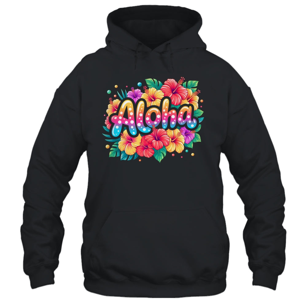 Aloha Tropical Flowers Summer Vacation Hawaii Beach 2025 Shirt & Tank Top | siriusteestore