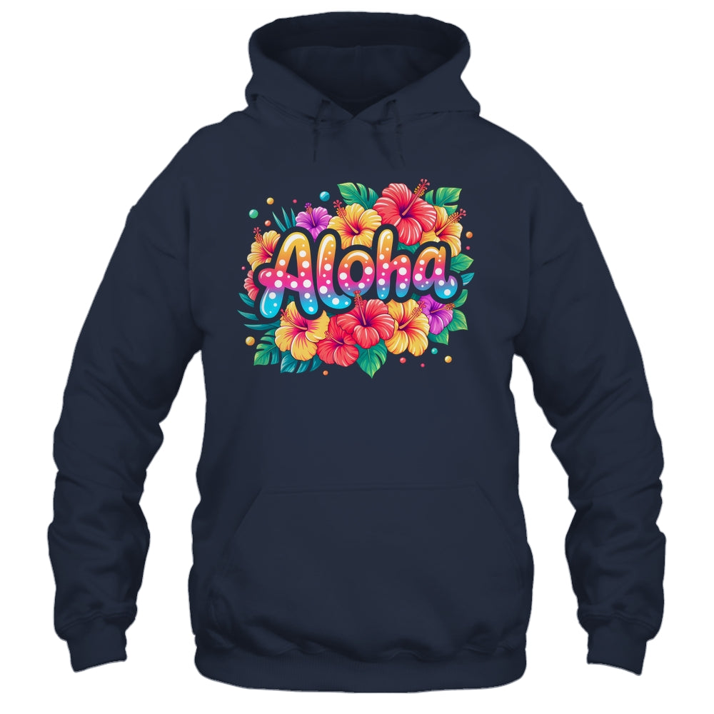 Aloha Tropical Flowers Summer Vacation Hawaii Beach 2025 Shirt & Tank Top | siriusteestore