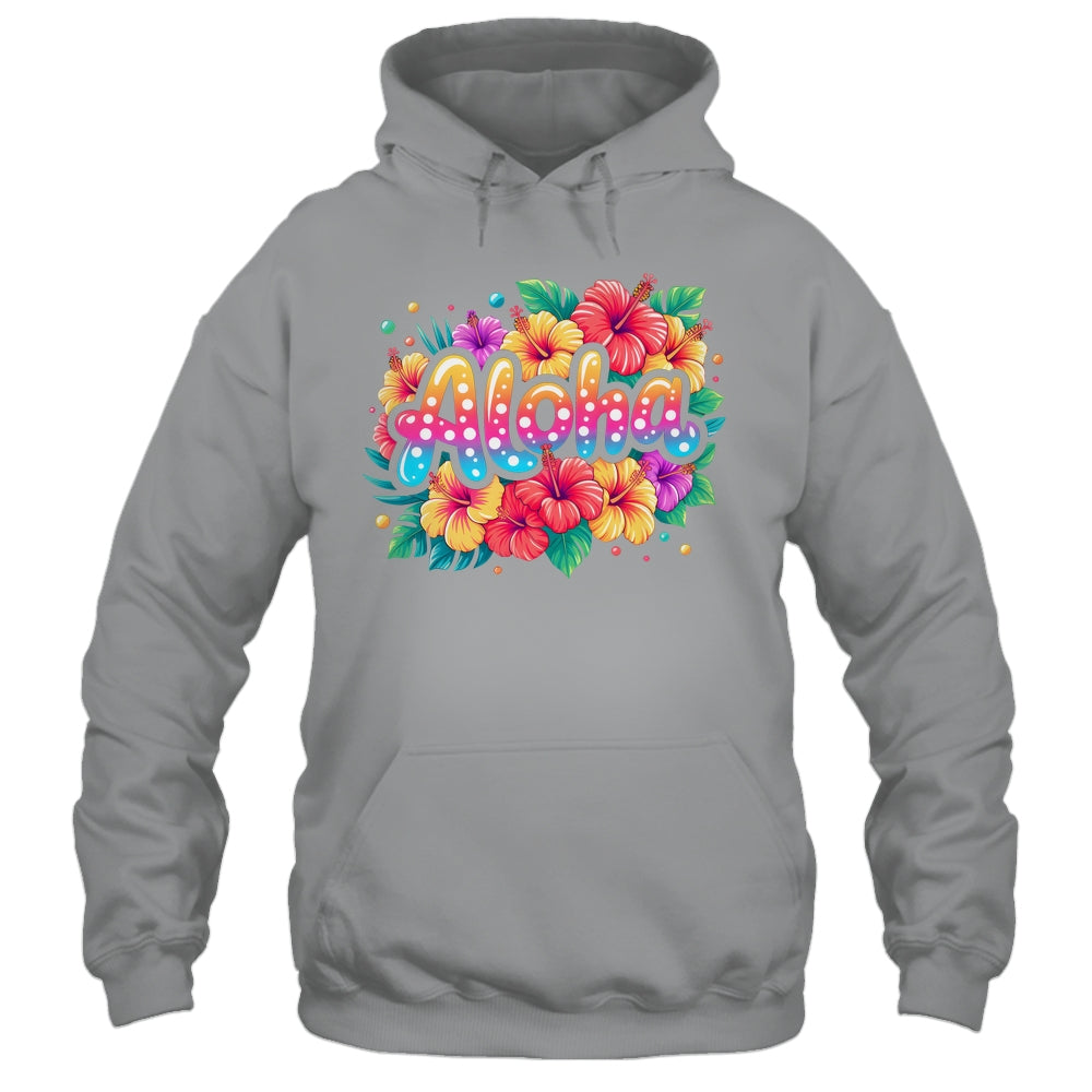 Aloha Tropical Flowers Summer Vacation Hawaii Beach 2025 Shirt & Tank Top | siriusteestore