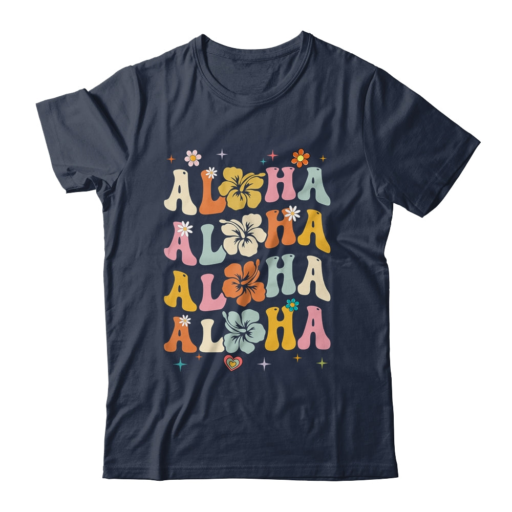 Aloha Women Hawaii Family Vacation Trip Girls Summer Groovy Shirt & Tank Top | siriusteestore