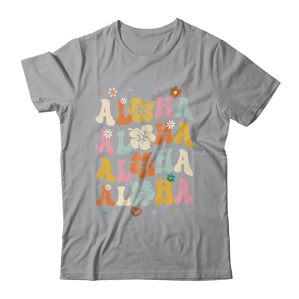 Aloha Women Hawaii Family Vacation Trip Girls Summer Groovy Shirt & Tank Top | siriusteestore