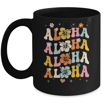 Aloha Women Hawaii Family Vacation Trip Girls Summer Groovy Mug | siriusteestore