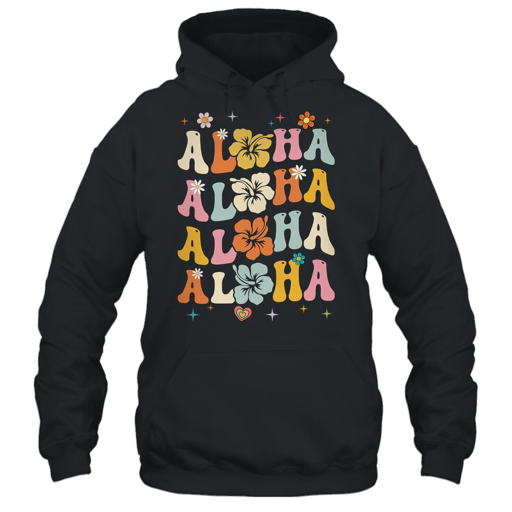 Aloha Women Hawaii Family Vacation Trip Girls Summer Groovy Shirt & Tank Top | siriusteestore