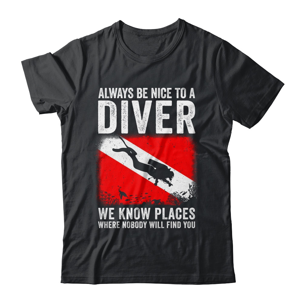 Funny scuba diving t shirts store