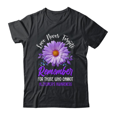 Alzheimer Awareness Tee For Men And Women Purple Sunflower Shirt & Hoodie | siriusteestore