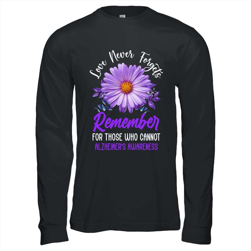 Alzheimer Awareness Tee For Men And Women Purple Sunflower Shirt & Hoodie | siriusteestore