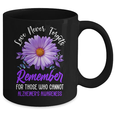 Alzheimer Awareness Tee For Men And Women Purple Sunflower Mug | siriusteestore