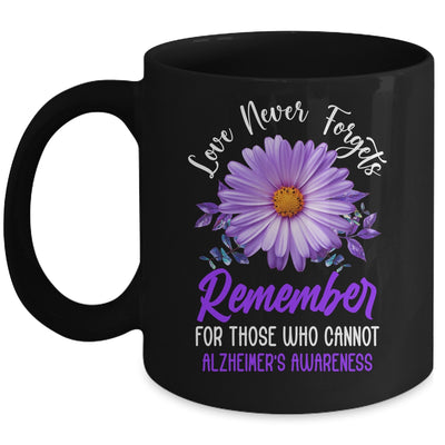 Alzheimer Awareness Tee For Men And Women Purple Sunflower Mug | siriusteestore