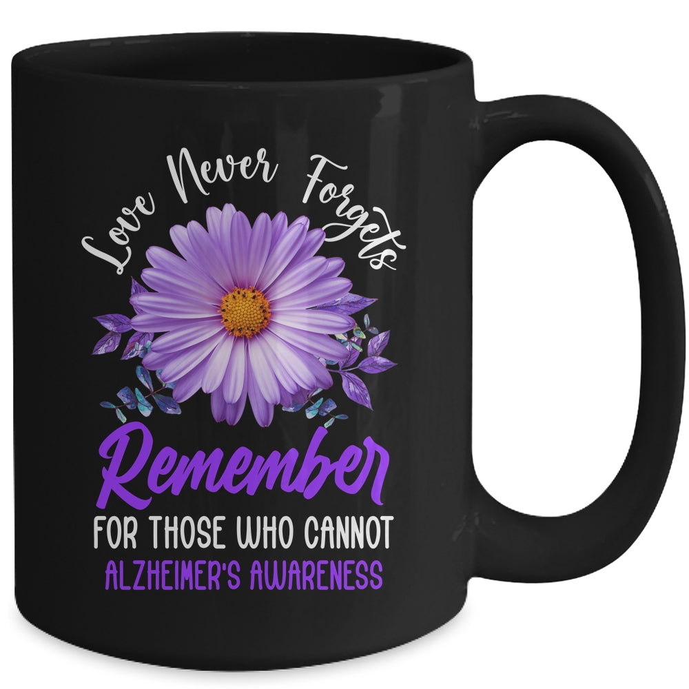 Alzheimer Awareness Tee For Men And Women Purple Sunflower Mug | siriusteestore