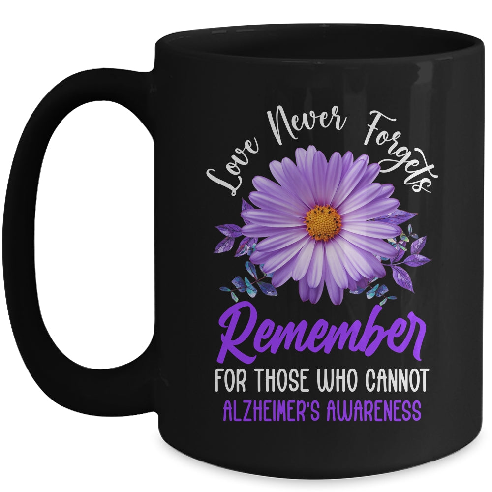 Alzheimer Awareness Tee For Men And Women Purple Sunflower Mug | siriusteestore