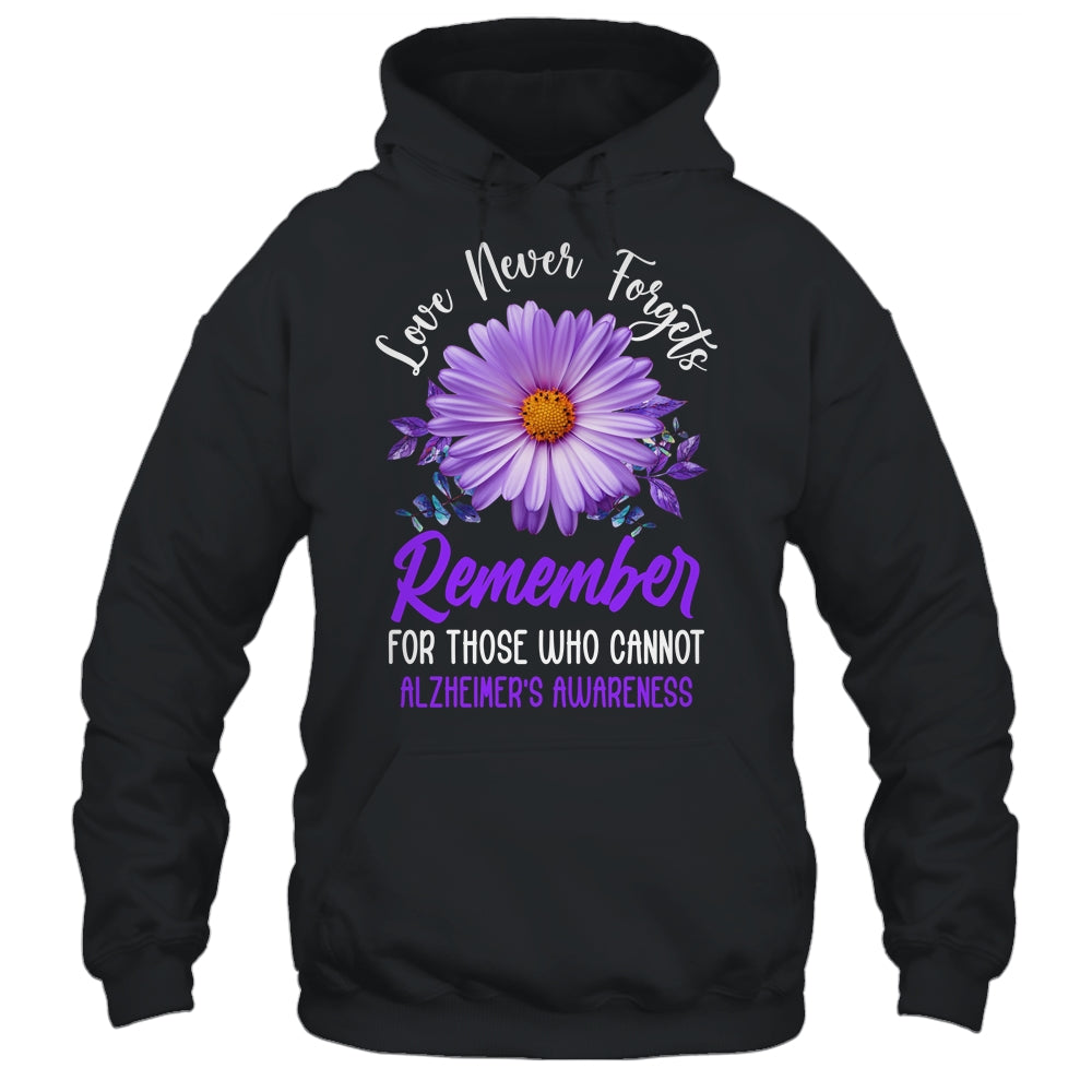 Alzheimer Awareness Tee For Men And Women Purple Sunflower Shirt & Hoodie | siriusteestore