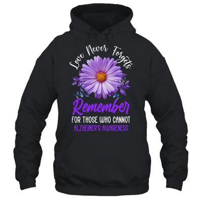 Alzheimer Awareness Tee For Men And Women Purple Sunflower Shirt & Hoodie | siriusteestore