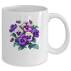 Alzheimer Purple Floral Pansy Dementia Alzheimer's Awareness Mug | siriusteestore
