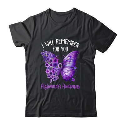 Alzheimer's Awareness I Will Remember You Butterfly Women Shirt & Hoodie | siriusteestore