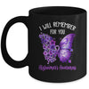 Alzheimer's Awareness I Will Remember You Butterfly Women Mug | siriusteestore