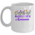 Alzheimer's Awareness Purple Floral Pansy Dementia Retro Mug | siriusteestore