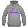 Alzheimer's Awareness Purple Floral Pansy Dementia Retro Shirt & Tank Top | siriusteestore
