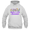Alzheimer's Awareness Purple Floral Pansy Dementia Retro Shirt & Tank Top | siriusteestore