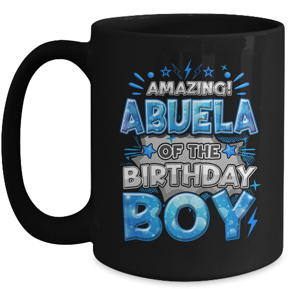 Amazing Abuela Of The Birthday Boy Matching Family Party Mug | siriusteestore
