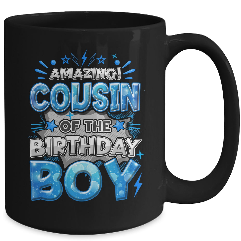 Amazing Cousin Of The Birthday Boy Matching Family Party Mug | siriusteestore
