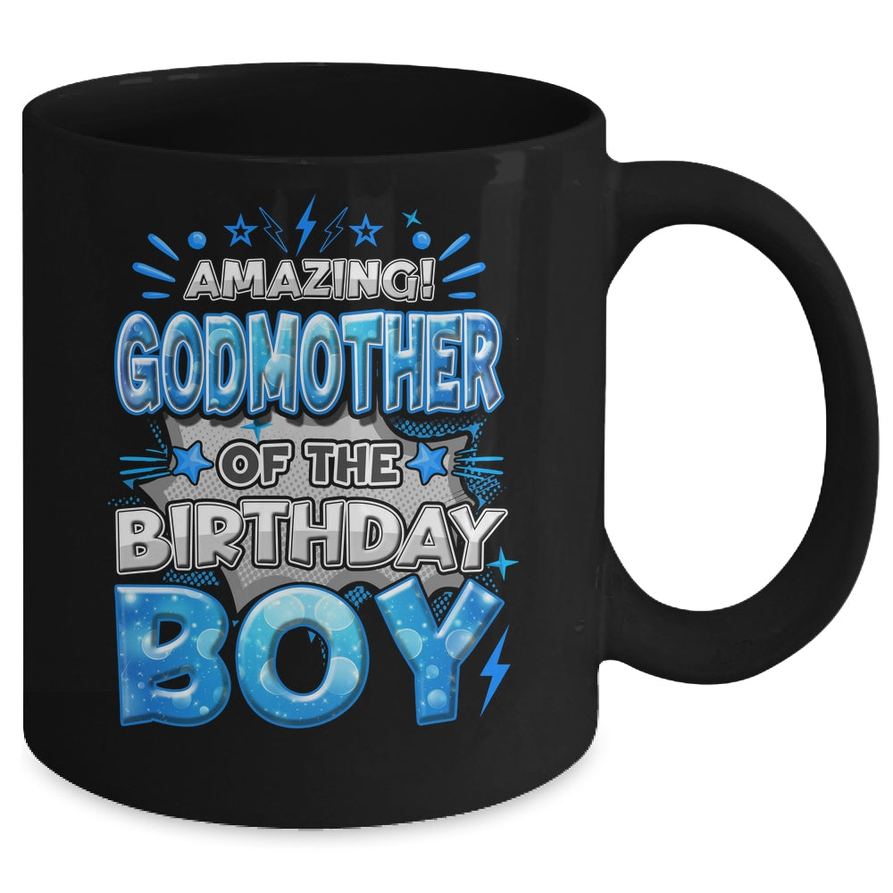 Amazing Godmother Of The Birthday Boy Matching Family Party Mug | siriusteestore