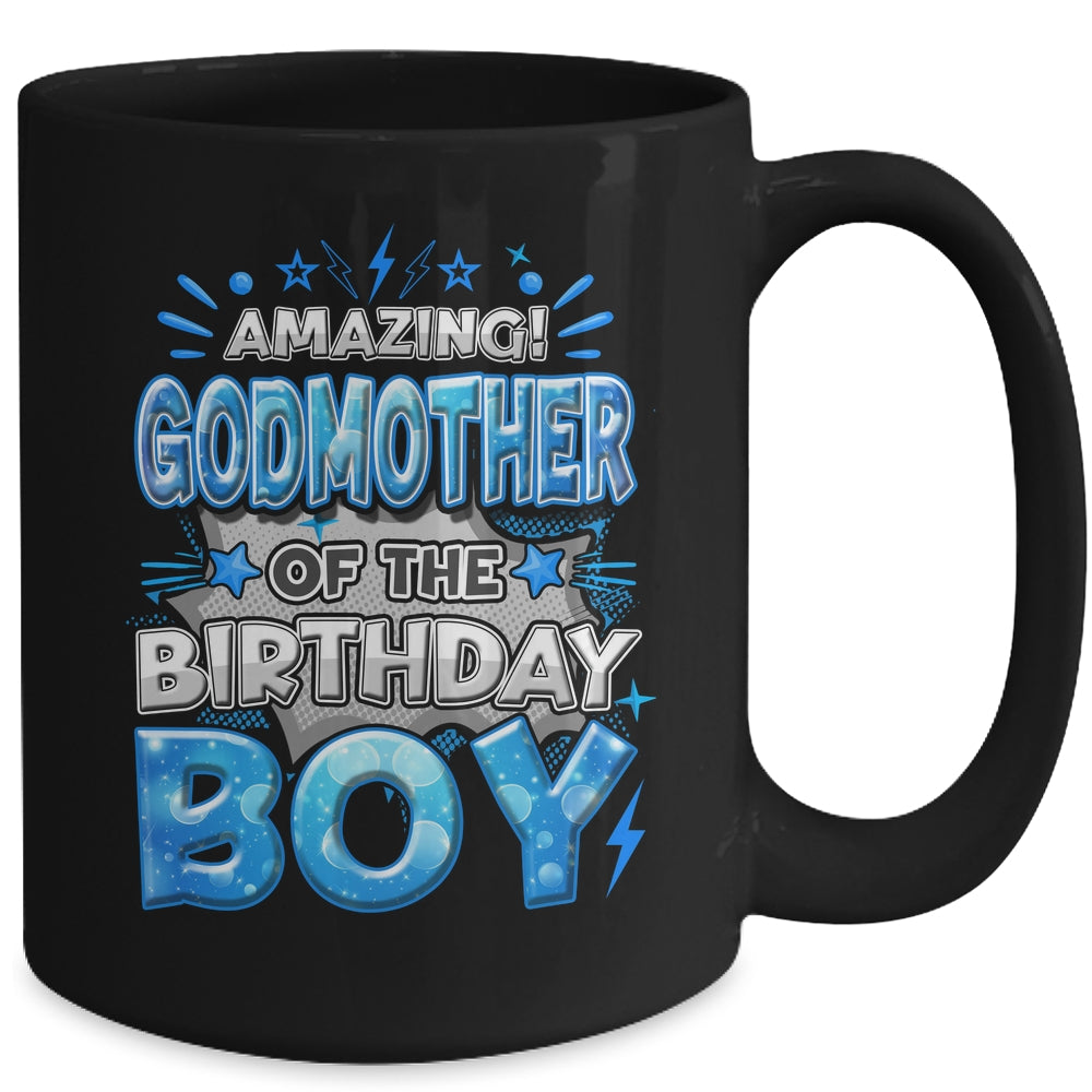 Amazing Godmother Of The Birthday Boy Matching Family Party Mug | siriusteestore