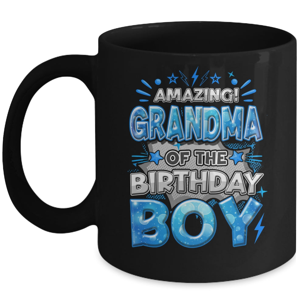 Amazing Grandma Of The Birthday Boy Matching Family Party Mug | siriusteestore