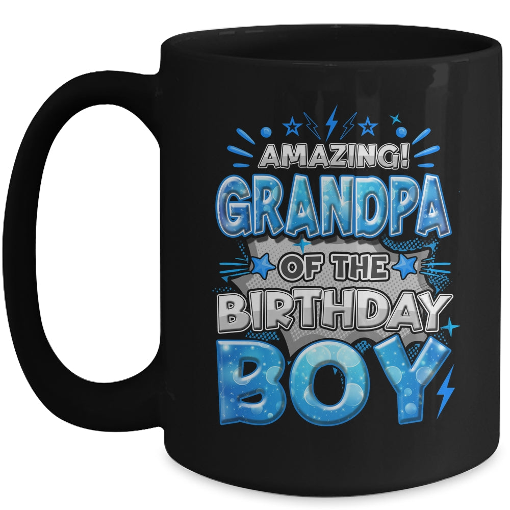 Amazing Grandpa Of The Birthday Boy Matching Family Party Mug | siriusteestore