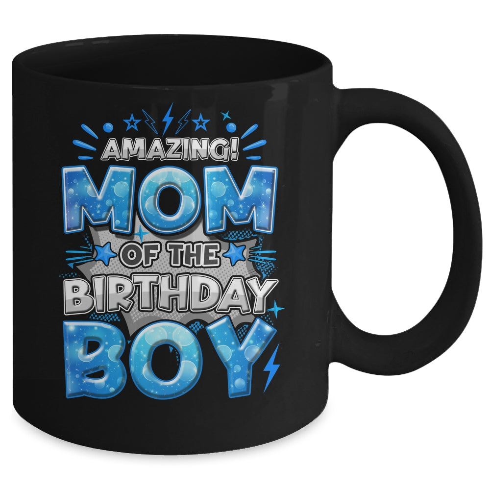 Amazing Mom Of The Birthday Boy Matching Family Party Mug | siriusteestore
