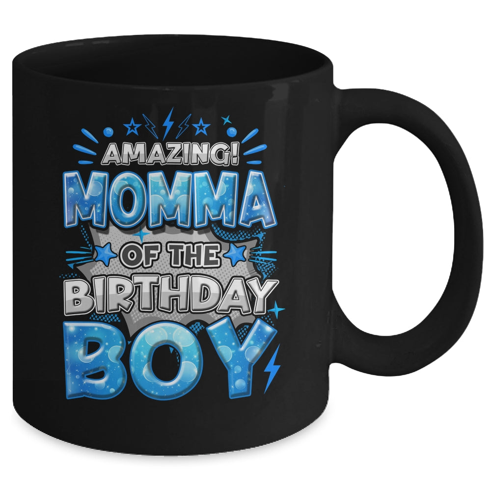 Amazing Momma Of The Birthday Boy Matching Family Party Mug | siriusteestore