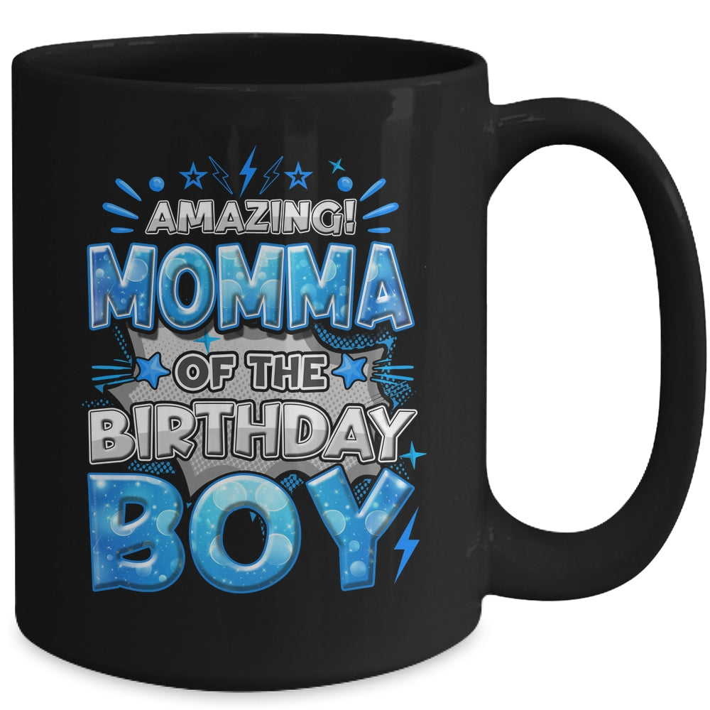 Amazing Momma Of The Birthday Boy Matching Family Party Mug | siriusteestore
