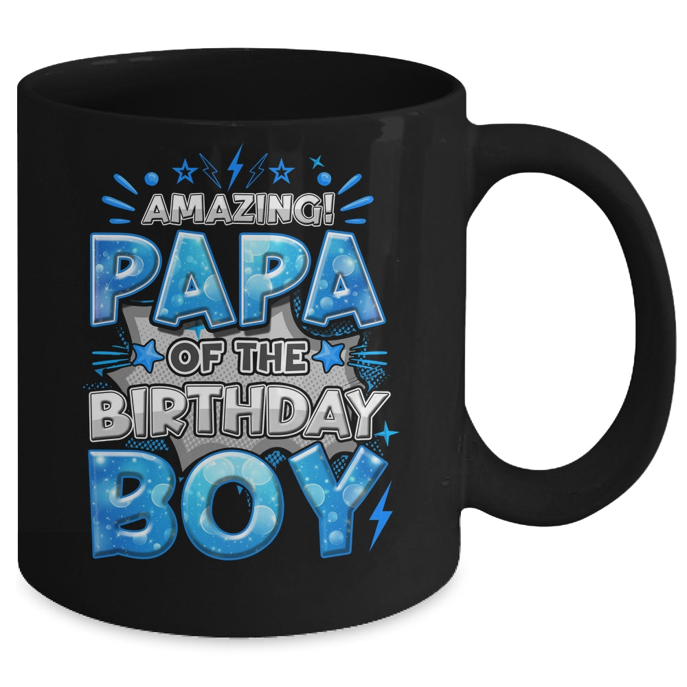 Amazing Papa Of The Birthday Boy Matching Family Party Mug | siriusteestore