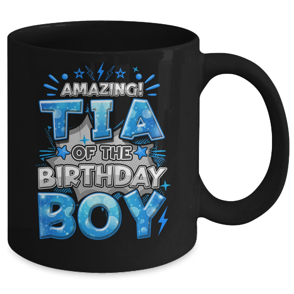 Amazing Tia Of The Birthday Boy Matching Family Party Mug | siriusteestore