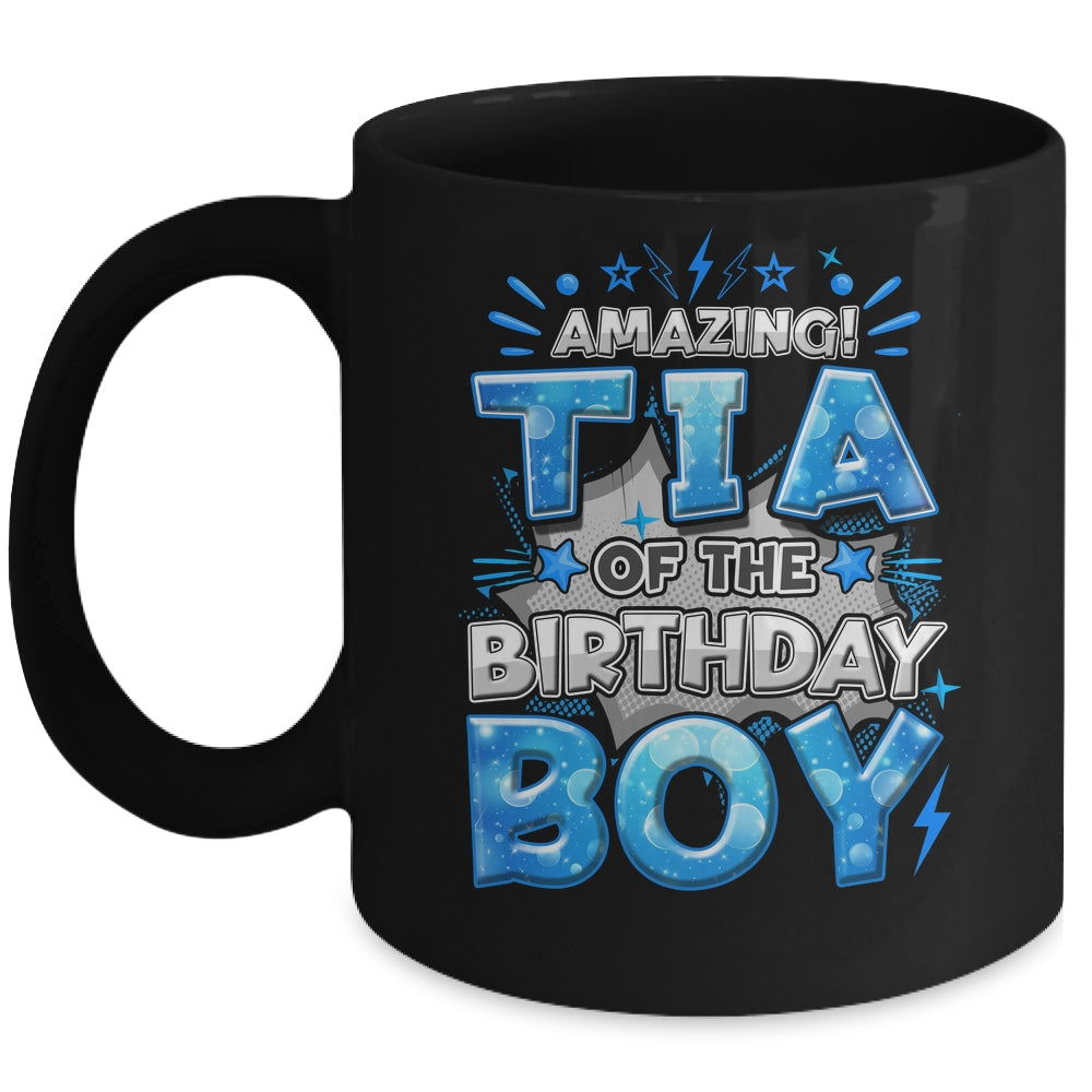 Amazing Tia Of The Birthday Boy Matching Family Party Mug | siriusteestore
