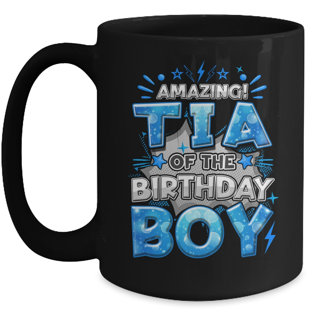 Amazing Tia Of The Birthday Boy Matching Family Party Mug | siriusteestore