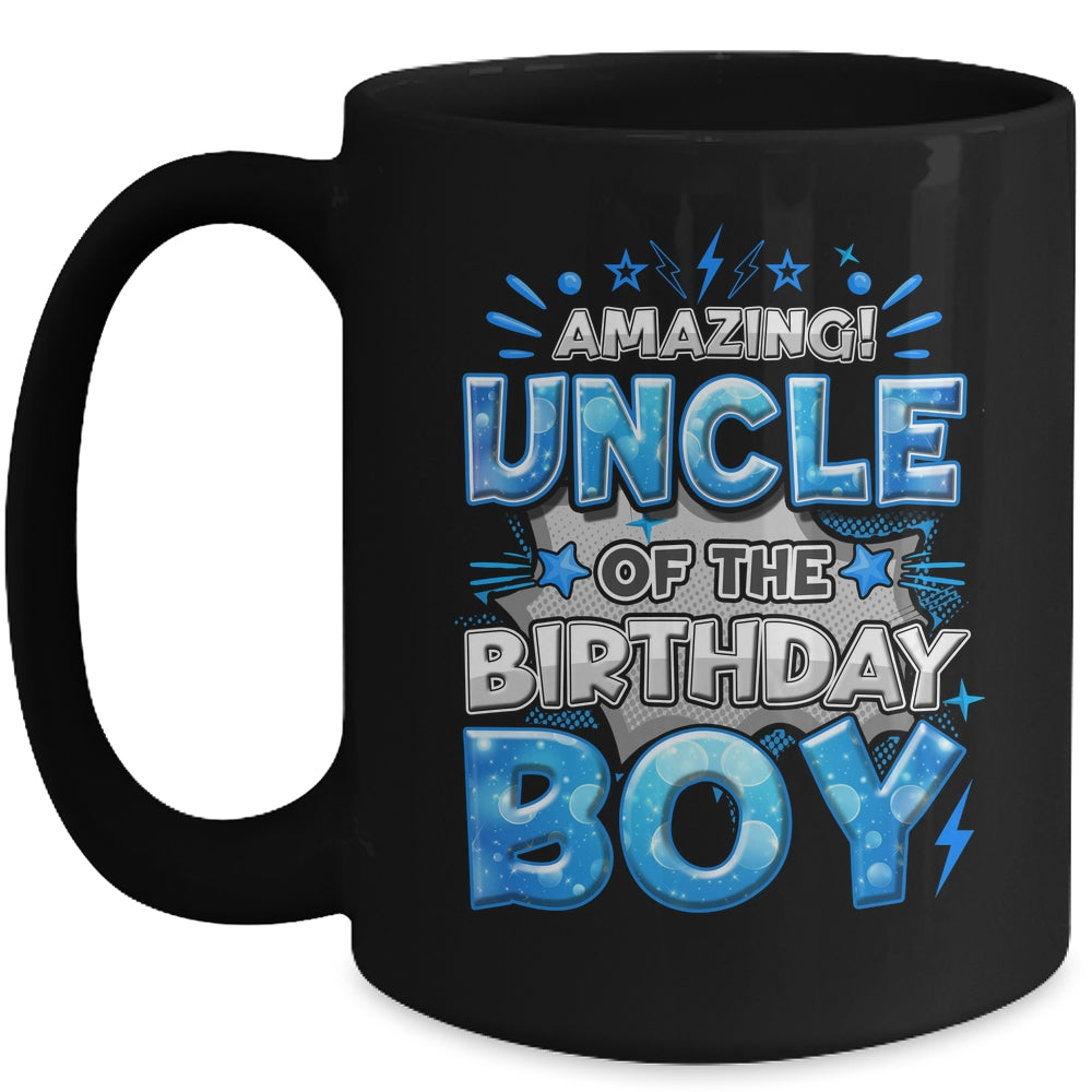 Amazing Uncle Of The Birthday Boy Matching Family Party Mug | siriusteestore