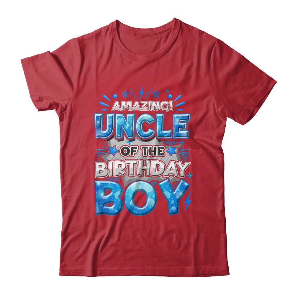 Amazing Uncle Of The Birthday Boy Matching Family Party Shirt & Hoodie | siriusteestore