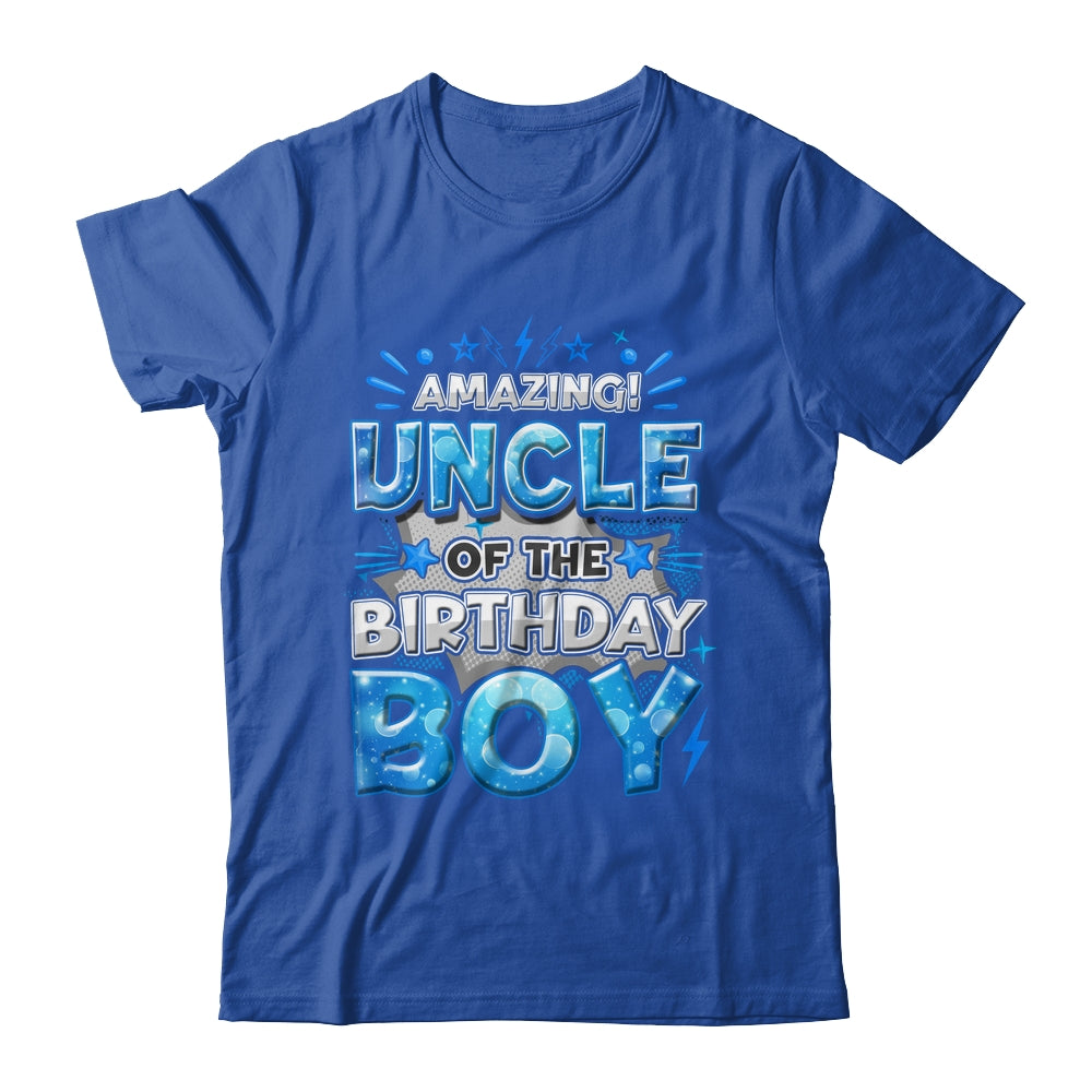 Amazing Uncle Of The Birthday Boy Matching Family Party Shirt & Hoodie | siriusteestore