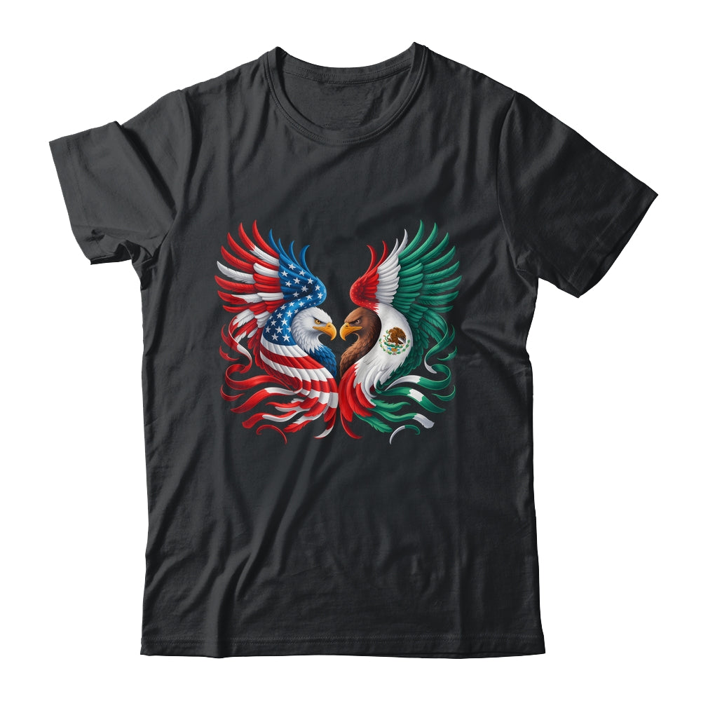 America Mexico Flag Vintage Mexican Roots American Flag Shirt & Hoodie | siriusteestore