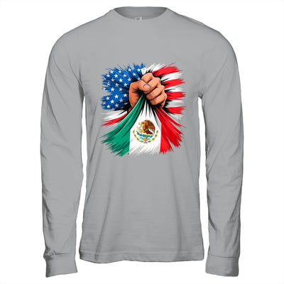 America Mexico Flag Vintage Mexican Roots American USA Shirt & Hoodie | siriusteestore
