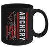 American Flag Archery For Men Bowhunting Bow Deer Hunting Mug | siriusteestore