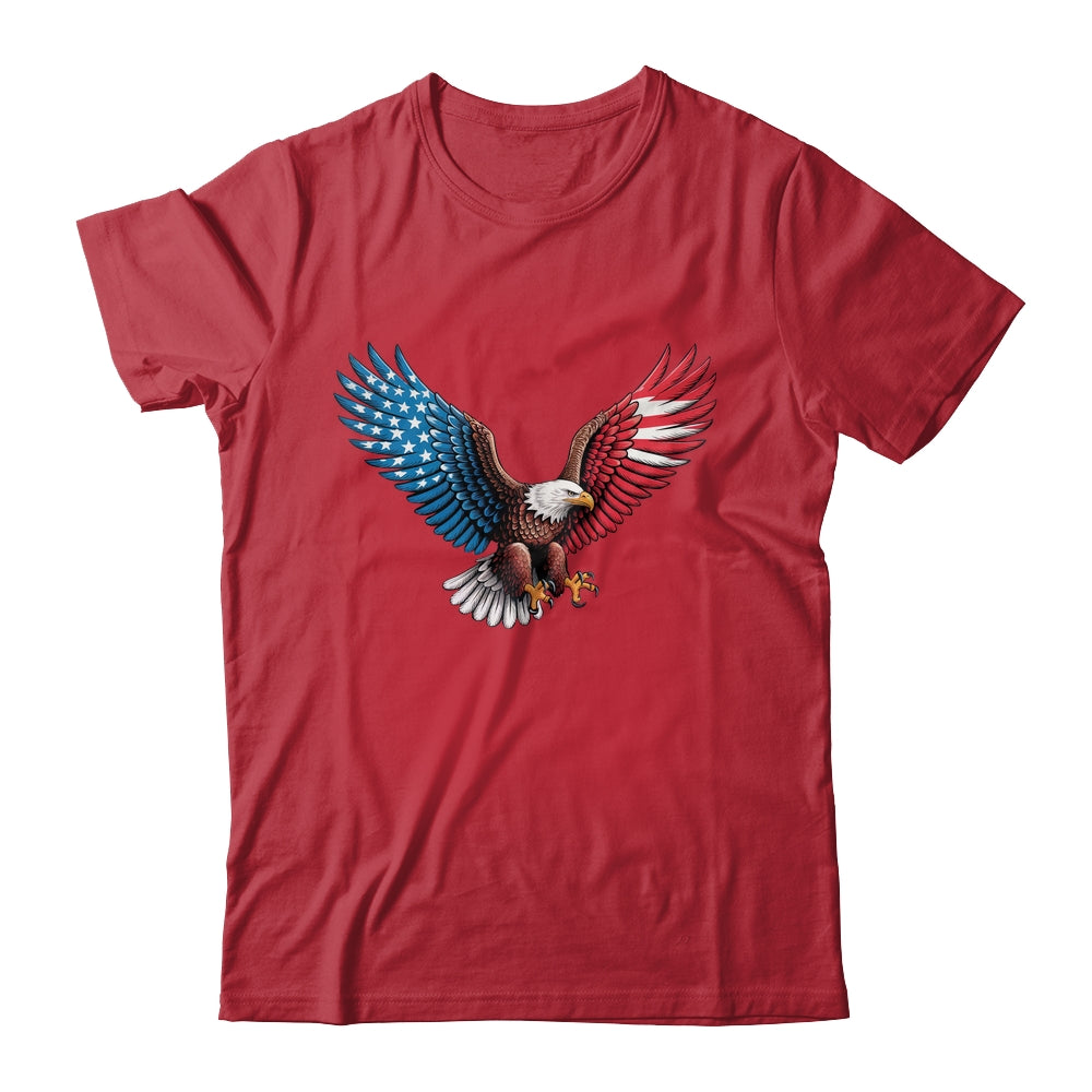 American Flag Bald Eagle Patriotic Eagle 4th Of July USA Shirt & Hoodie | siriusteestore